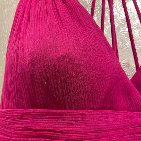 Pink Chiffon Floor Length Gown - Picture 5 of 10